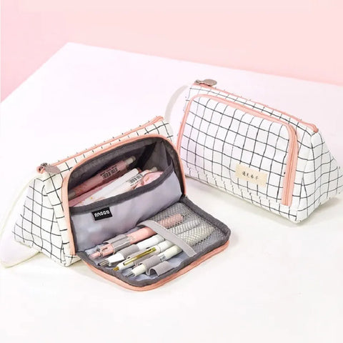 Stationary Pen Storage Bag Pen Pencil Bag Multi Layer Large Capacity