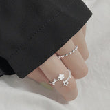 925 Sterling Silver Star Crystal Ring for Women