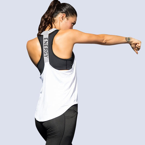 Women Gym Tops Black Sleeveless Yoga Top