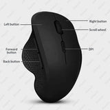 Rechargeable Ergonomic Mouse Wireless Bluetooth Mouse 2 Device Connection