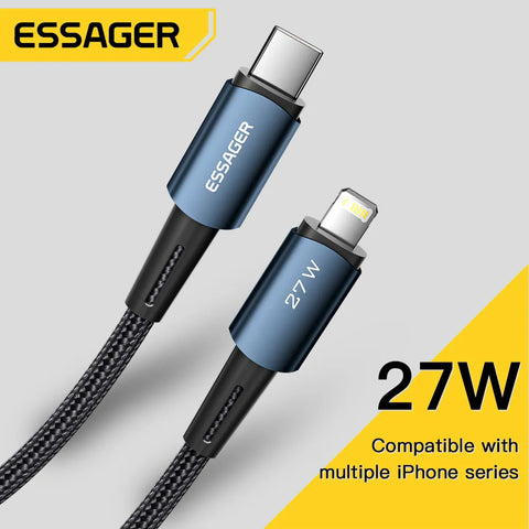 Essager USB C  Fast Charging Cable  To Lighting Date Wire