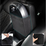 Wave Embroider PU Leather Car Armrest Mat