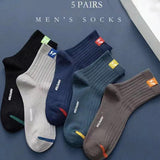 5 Pairs Mens Letters SP Short Socks