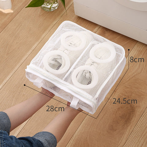 Round Mesh Shoes Laundry Washing Storage Bag Washing Machine