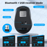 Aieach Rechargeable Wireless Bluetooth Mouse Silent