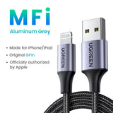 UGREEN MFi USB Lightning Cable for iPhone 2.4A Fast Charging