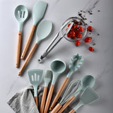 Heat Resistant Silicone Kitchenware Cooking Utensils Set