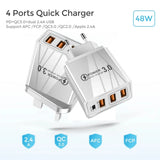 48W USB Charger QC 3.0 Type C PD Fast Charge