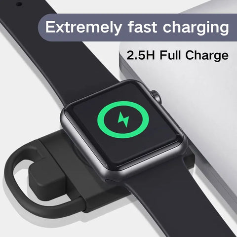 2 In 1 Wireless Fast Charging Dock Station Portable Type for Apple Watch