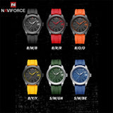 NAVIFORCE Luxury  Quartz Watch Men Silicone Strap