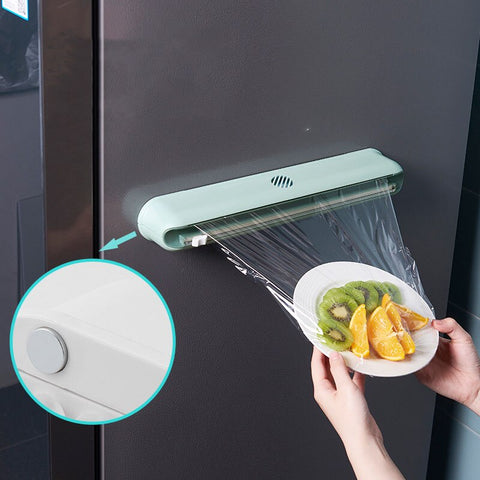 Kitchen Food PE Cling Film Cutter Dispenser Wall Mounted