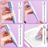 4set Retractable Pushable Eraser Student Drawing Design