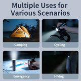 Philips New 7cm LED Rechargeable Mini Portable Flashlight 7 Lighting Modes