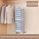 1pc Wardrobe Hanging Storage Bag Cabinet Organizer