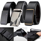 Men Belts Automatic Buckle Belt PU Leather