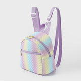 Mini Ombre Chevron Quilted Classic Backpack