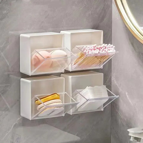Plastic Wall Mounted Storage Boxes Dustproof
