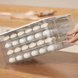 Multilayer Dumpling Box Household Food Egg Frozen Box Wonton Fresh-Keeping Organizers