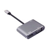 USB C to HDMI-compatible VGA Type C USB 3.0 HUB Adapter