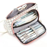 Stationary Pen Storage Bag Pen Pencil Bag Multi Layer Large Capacity