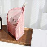 1Pc Folding Zipper Travel Makeup Brush Bag