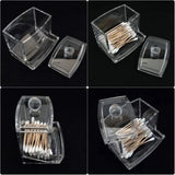 Cotton Swab Ball Storage Box With Lid Large Capacity