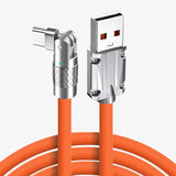 120W 7A Fast charging Type C Cable Rotation Elbow Cable