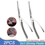 Multifunctional Fast Shrimp Peeler Stainless Steel 6 In 1