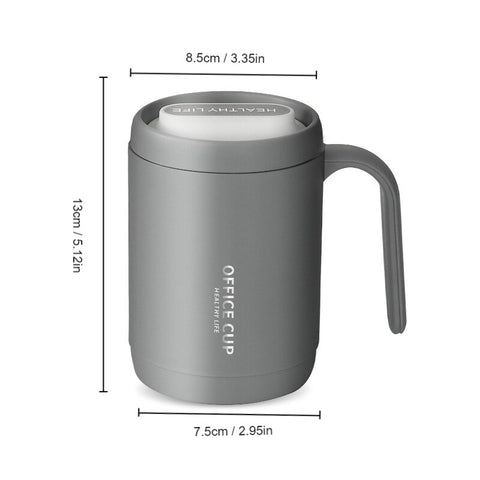 Large Thermal  Grey Portable Office Cup