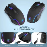 2.4G Wireless Mouse Type-C   Silent Click Mice Rechargeable