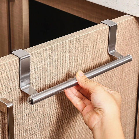 Towel Rack Over Door Towel Bar Hanging Holder Stainless Steel