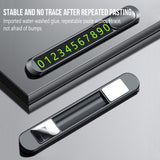 Hidden Car Styling Temporary Parking Card Plate Telephone Number