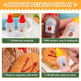 Mini Tomato Ketchup Bottle Portable Sauce Salad Squeeze Bottle