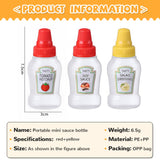 Mini Tomato Ketchup Bottle Portable Sauce Salad Squeeze Bottle