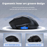 Rechargeable Ergonomic Mouse Wireless Bluetooth Mouse 2 Device Connection