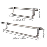 Towel Rack Over Door Towel Bar Hanging Holder Stainless Steel