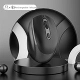 Rechargeable Wireless Bluetooth Mouse Mute USB