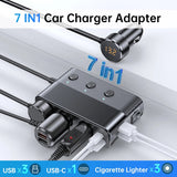 127w 7-in-1 Car Charger Splitter PD30w