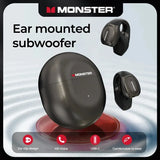 Monster Ear Clip Wireless Headphones with Mics,Touch Control