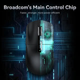 Attack Shark X6 Bluetooth Mouse,Tri-Mode Connection,RGB Touch Magnetic Charging Base