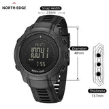 NORTH EDGE VERTICO Men's Digital Watch Carbon Fiber Case