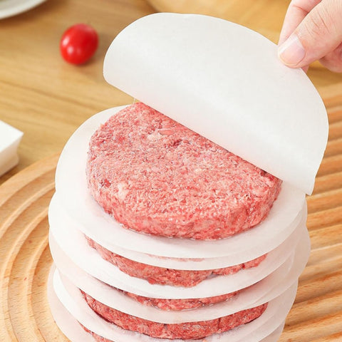 100pcs/Lot Hamburger Press Patties Papers Patty Oil Paper Patty Separator Sheets