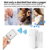 Outdoor Wireless Doorbell Waterproof House Chime Kit 300M