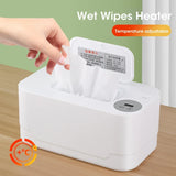 Baby Wet Wipe Heater Warmer with LED Display Wet Towel Dispenser Portable