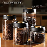 Coffee Jar Manual Vacuum Moisture Prop roof Storage Jar