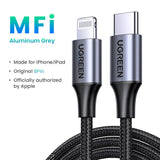 UGREEN 20W MFi USB C to Lightning Cable