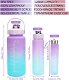 3pcs Large Capacity Water Bottle Set