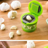 Multi-functional plastic garlic mud press mud press slicer dicing storage