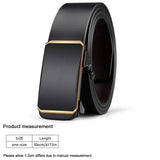 Men Belts Automatic Buckle Belt PU Leather