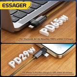 Essager 2 in 1  Cable 65W PD Fast Charging Wire Type C To Lightning Cable For iPhone